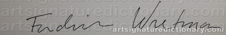 Signature by Fredrik WRETMAN
