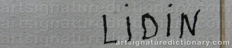 Signature by Rolf LIDIN