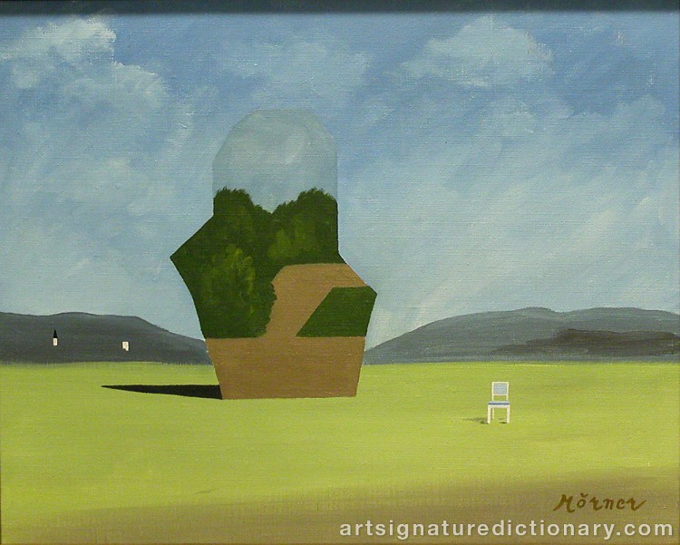 Close-up details showing Stellan MÖRNER signature forgery characteristics