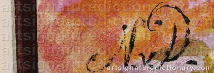 Signature by Nils Von DARDEL
