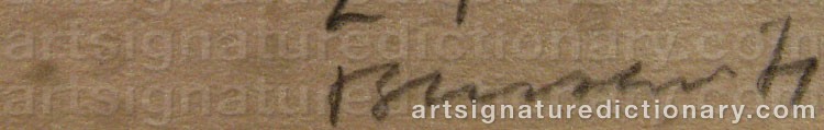 Signature by Gunnar BRUSEWITZ