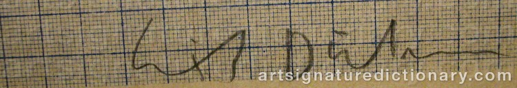 Signature by Erik DIETMAN