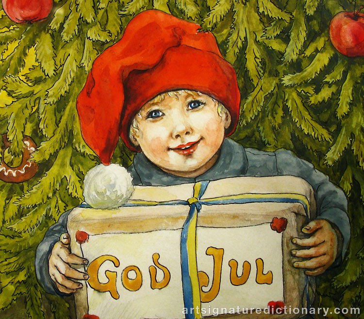 Close-up details showing Jenny NYSTRÖM signature forgery characteristics