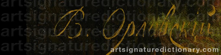 Signature by Vladimir Donatovich ORLOVSKY