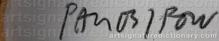 Signature by Paul OSIPOW