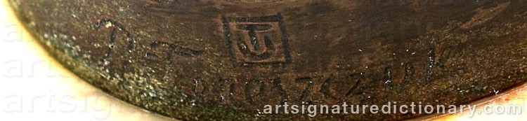 Authentic signature by Paul TERESZCZUK on artwork