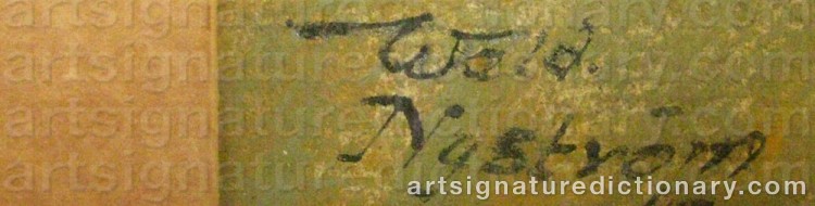 Signature by Waldemar NYSTRÖM