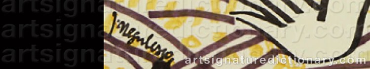 Authentic signature by Jean NEGULESCO on  artwork