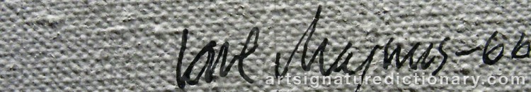 Signature by Carl MAGNUS