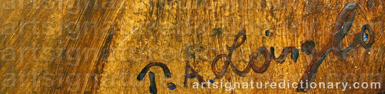 Authentic signature by Philip Alexius De ‘László De Lombos’ LASZLO on  artwork