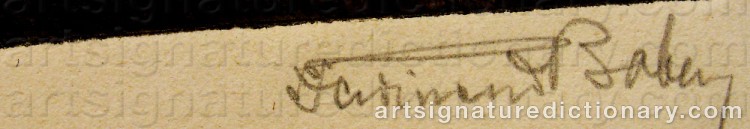 Signature by Ferdinand BOBERG