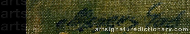 Authentic signature by Mogens GAD on  artwork