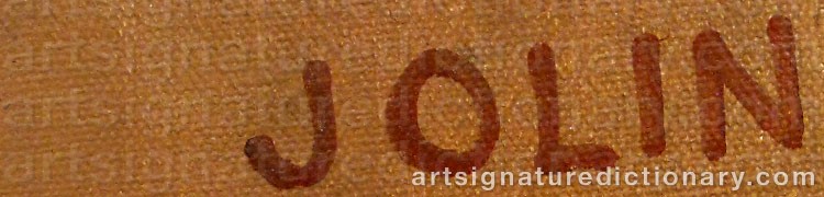 Signature by Einar JOLIN