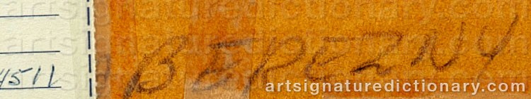 Authentic signature by Jon NABEREZNY on  artwork