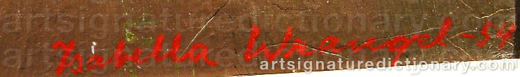 Signature by Isabella WRANGEL
