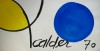 Close-up details showing Alexander CALDER signature forgery characteristics