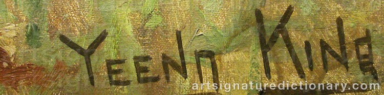 Signature by Henry John YEEND KING