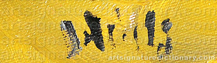 Authentic signature by Bernhard HEISIG on  artwork