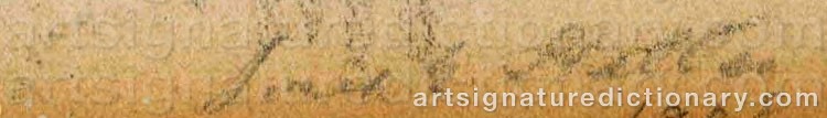 Authentic signature by Joseph STELLA on artwork