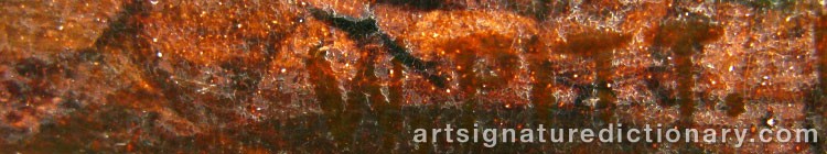 Authentic signature by William PITT on  artwork