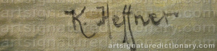 Signature by Karl HEFFNER