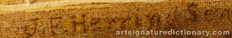 Signature by John Frederick The Elder HERRING