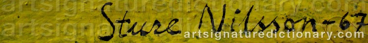 Signature by Sture Valentin NILSSON
