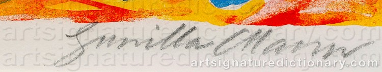Signature by Gunilla MANN