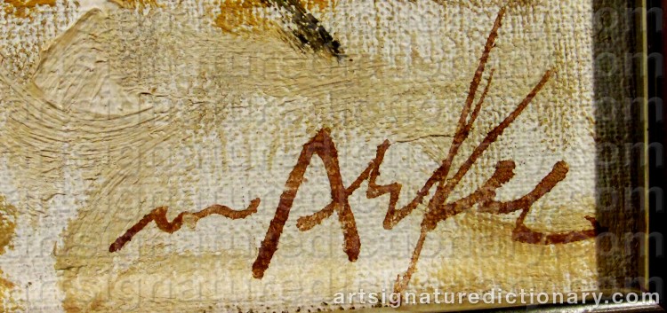 Signature by Adrian Van ARKEL
