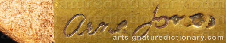 Signature by Arne JONES