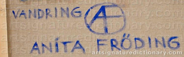 Signature by Anita FRÖDING