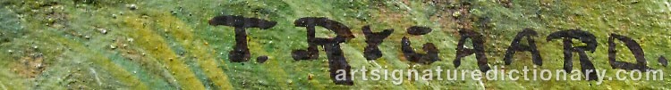 Signature by Thorvald RYGAARD