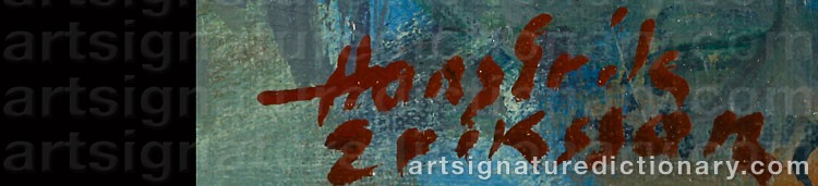 Signature by Hans Erik ERIKSSON