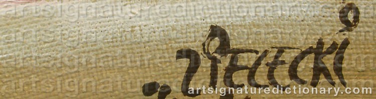 Signature by Jan ZIELECKI