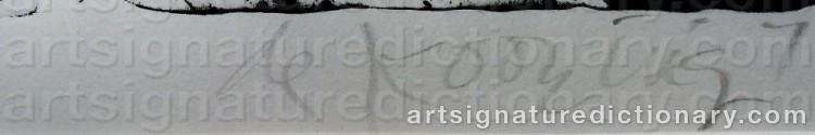 Signature by Willem De KOONING
