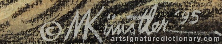 Authentic signature by Morton ‘Mort’ KÜNSTLER on Painting/Watercolour artwork
