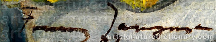 Authentic signature by Franz Wilhelm JÄGER on  artwork