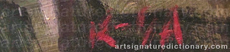 Signature by Karl-Göte SERNIUS