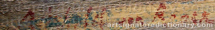 Authentic signature by Reinhold Von ROSEN on artwork