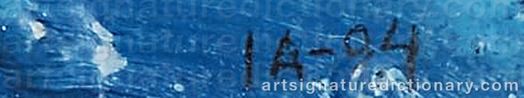 Authentic signature by Ia KARLSSON on Painting/Watercolour artwork