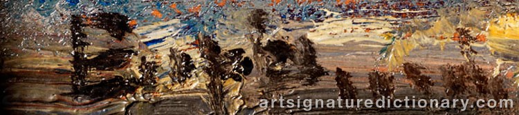 Authentic signature by Beppe CIARDI on  artwork