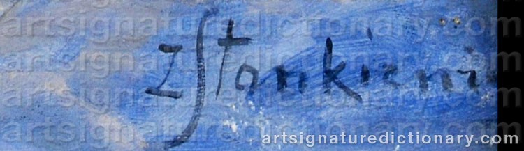 Authentic signature by Zofia STANKIEWICZ on Painting/Watercolour artwork