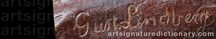 Signature by Gusten LINDBERG