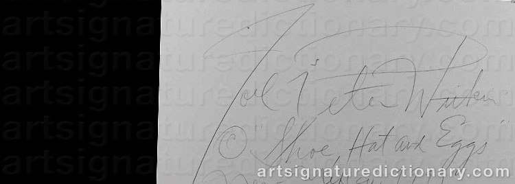 Authentic signature by Joel Peter WITKIN on  artwork