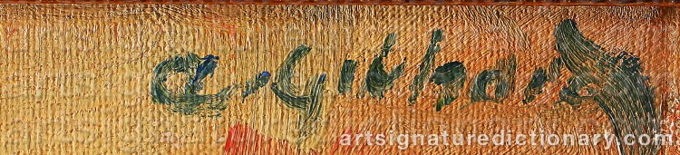 Signature by Albert GEBHARD