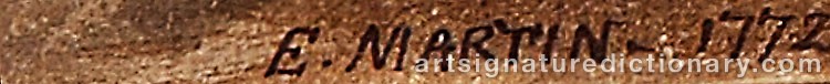 Signature by Elias MARTIN