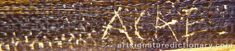 Signature by Johan Axel Gustaf ‘Jag Acke’ ACKE