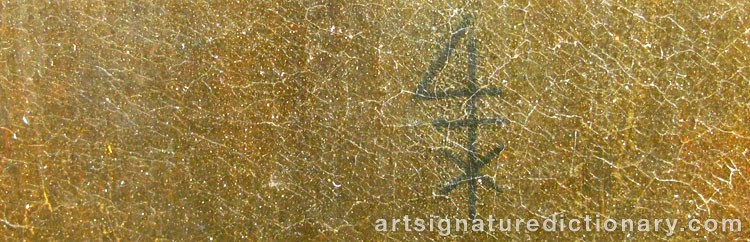 Authentic signature by Nicolaes Pickenoy ELIAS on  artwork