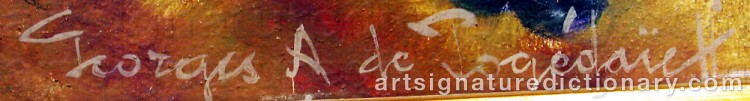 Signature by Georges Anatolievich POGEDAIEFF