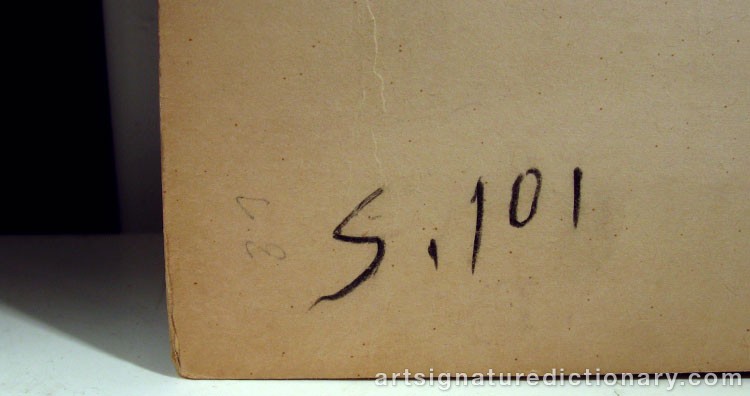 Close-up details showing Egon SCHIELE signature forgery characteristics